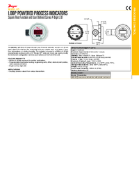 Thumbnail of document Data Sheet - LPI Loop Powered Indicator